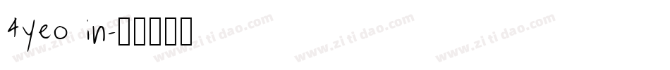 4YEO IN字体转换